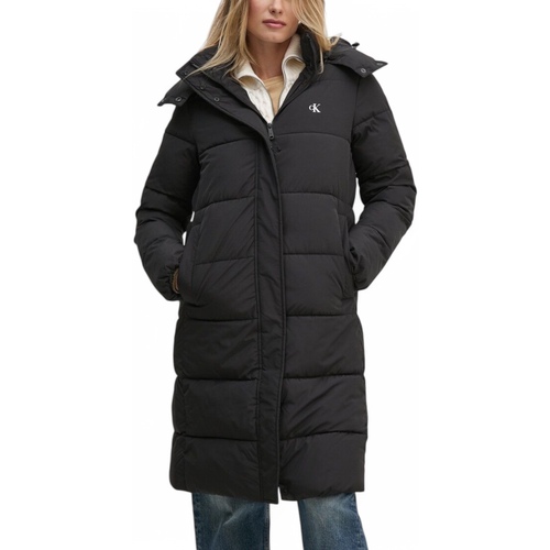Kleidung Damen Daunenjacken Calvin Klein Jeans MONOLOGO NON DOWN LO J20J224104 Schwarz