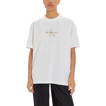 Calvin Klein Jeans T-Shirt TEXTURED MONOLOGO BOYFRIEND TEE mit Logodruck günstig online kaufen