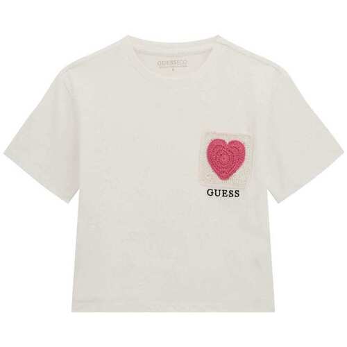 Kleidung Mädchen Langarmshirts Guess J5GI23K8HM4 Weiss
