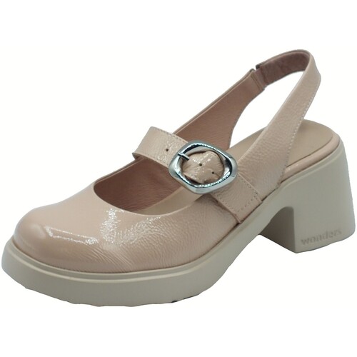 Schuhe Damen Sandalen / Sandaletten Wonders E-7111 Sora Lack Beige