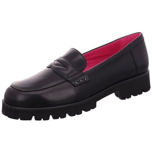 Schuhe Damen Slipper Donna Carolina Slipper Gwenda Mask 51.122.110-nero Schwarz