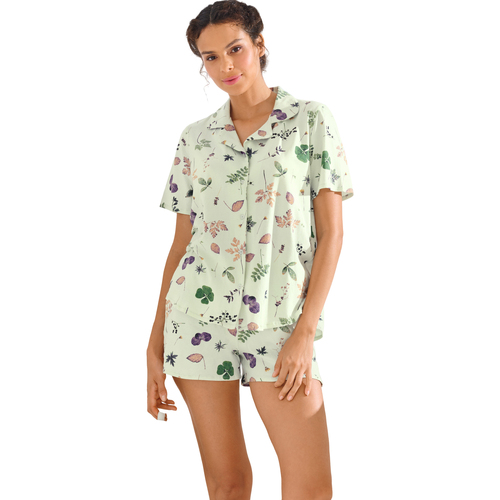 Kleidung Damen Pyjamas/ Nachthemden Lisca Pyjama Shorts Hemd Kurzarm POMPEYA Other