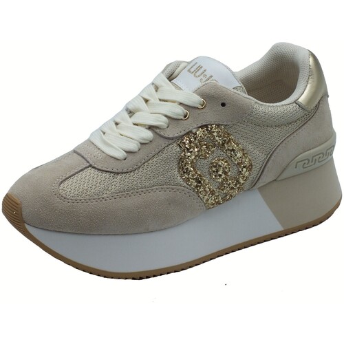Schuhe Damen Sneaker Liu Jo BA5035 Dreamy Beige