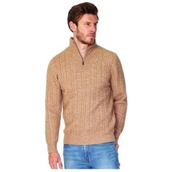 Kleidung Herren Pullover William De Faye WFM105_CAMEL Beige