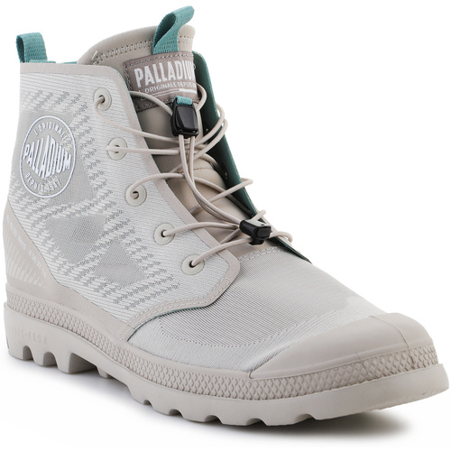 Schuhe Herren Sneaker High Palladium Pampa Lite Travel Vt 74472-096-M Natural Grey Grau