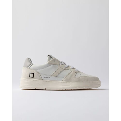 Schuhe Herren Sneaker Date M421-C2-VC-WH COURT 2.0 VINTAGE CALF-WHITE Weiss