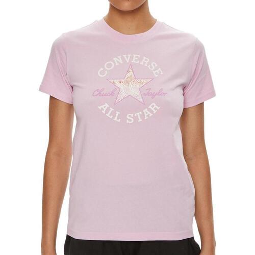 Kleidung Damen T-Shirts & Poloshirts Converse 10026362-A03 Rosa