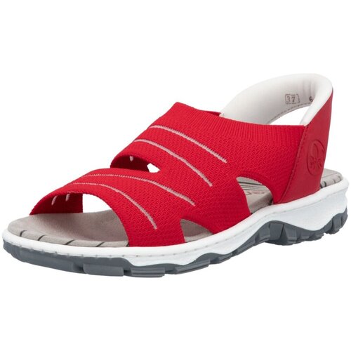 Schuhe Damen Sandalen / Sandaletten Rieker Sandaletten FSK  68895-33 Rot
