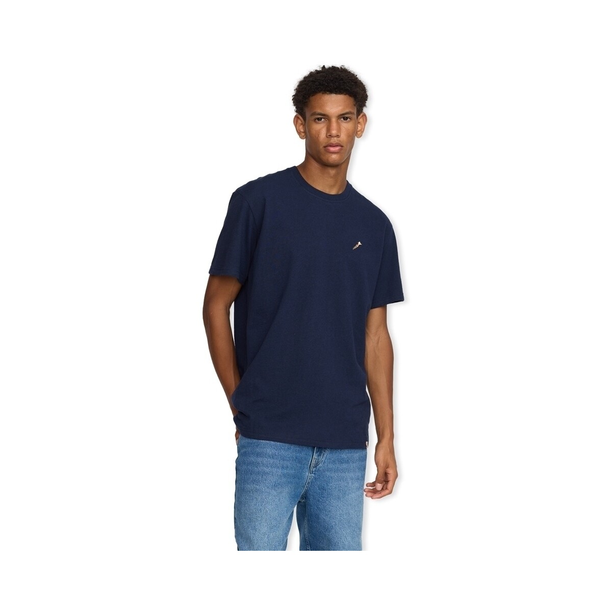 Kleidung Herren T-Shirts & Poloshirts Rvlt Revolution Application T-Shirt 1390 BAT - Navy Melange Blau