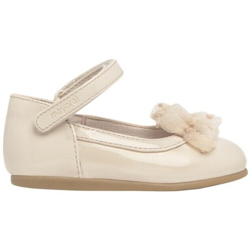 Schuhe Mädchen Ballerinas Mayoral 41626 MERCEDITAS LAZO Crudo Weiss