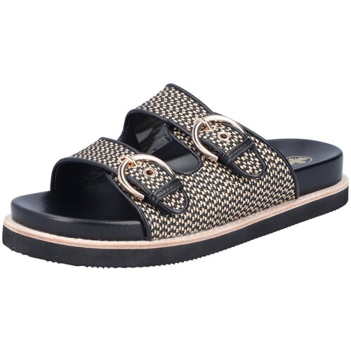 Schuhe Damen Pantoletten / Clogs Rieker Pantoletten V9584-00 Schwarz