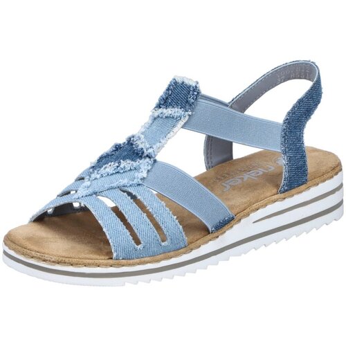 Schuhe Damen Sandalen / Sandaletten Rieker Sandaletten FSK  V0678-12 Blau