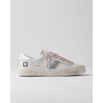 Schuhe Damen Sneaker Date W421-HL-CA-TP HILL CALF-WHITE/PATENT Weiss