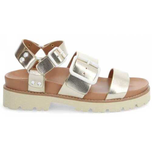 Schuhe Damen Sandalen / Sandaletten No Name June ankle w Gold