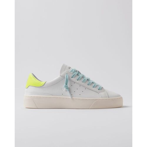 Schuhe Damen Sneaker Date W421-SO-CA-HY SONICA COLF-WHITE/YELLOW Weiss
