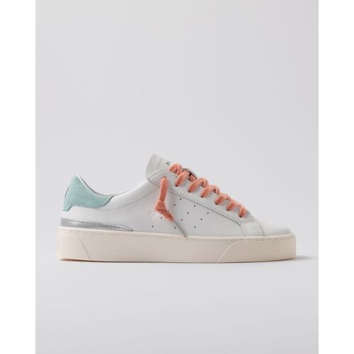 Schuhe Damen Sneaker Date W421-SO-CA-WW SONICA CALF-WHITE/WATER Weiss