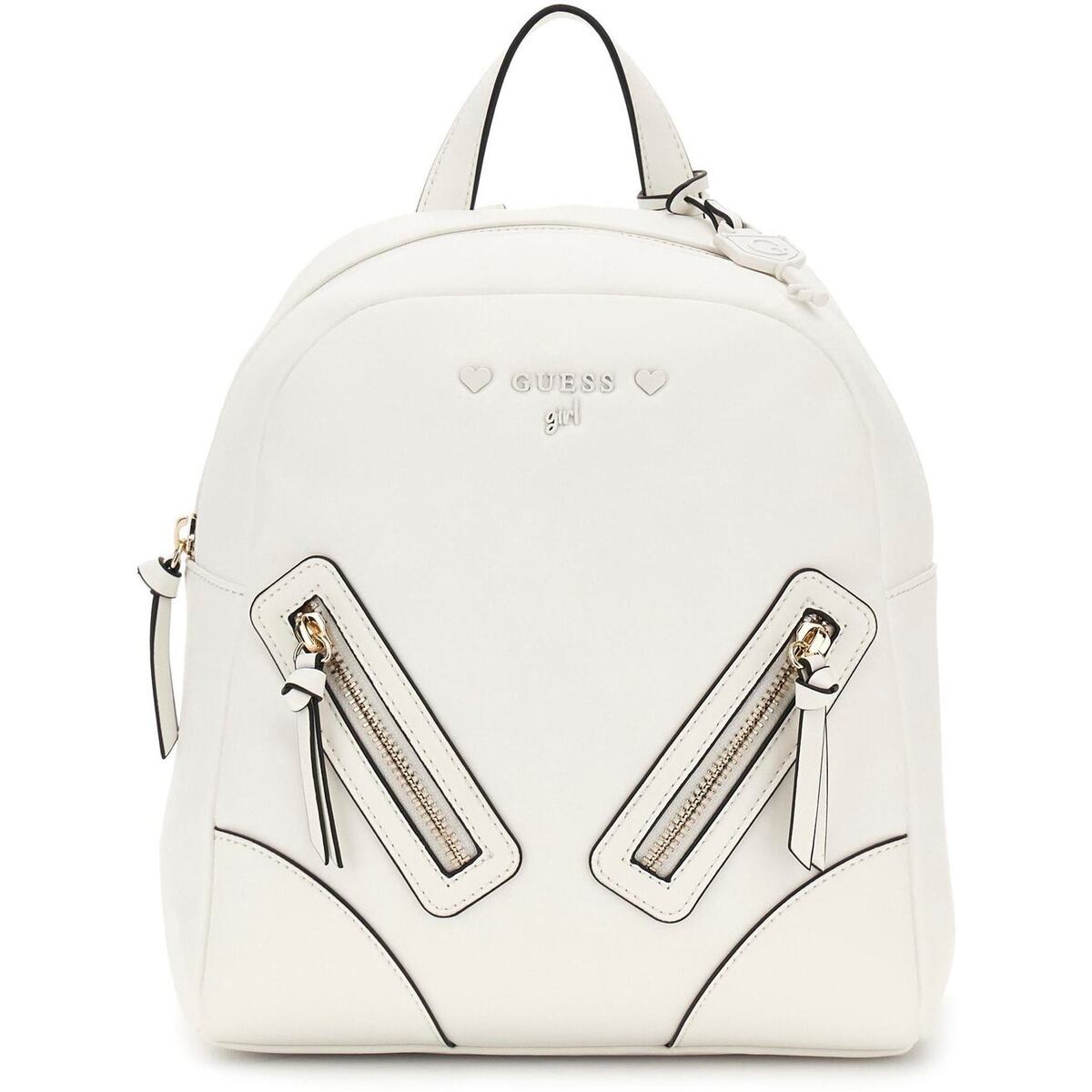 Taschen Mädchen Rucksäcke Guess Sac à dos fille Weiss