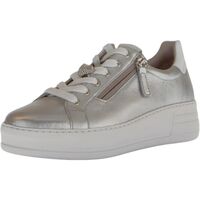 Schuhe Damen Sneaker Low Gabor Sneaker Silbern
