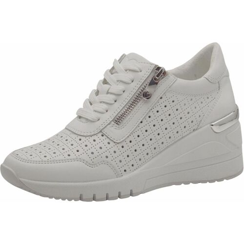 Schuhe Damen Sneaker Low Marco Tozzi Sneaker Weiss