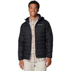 Kleidung Herren Parkas Columbia Delta Ridge II Down Hooded Jacket Schwarz