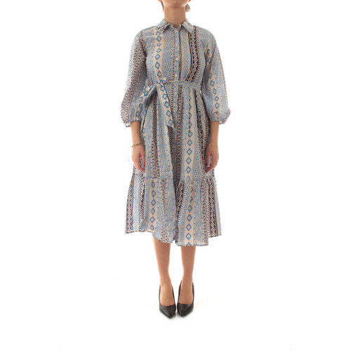 Kleidung Damen Maxikleider Emme Marella 25152214822 Blau