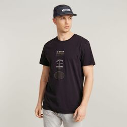 Kleidung Herren T-Shirts & Poloshirts G-Star Raw D25083 C506-6484 Schwarz