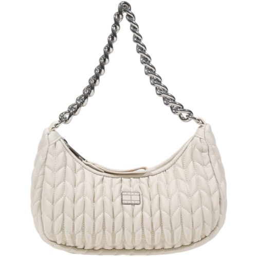 Taschen Damen Taschen Tommy Hilfiger TJW ICONIC SHOULDER QUILTED AW0AW17302 Beige