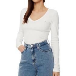 Kleidung Damen T-Shirts & Poloshirts Tommy Hilfiger DW0DW17990 Weiss