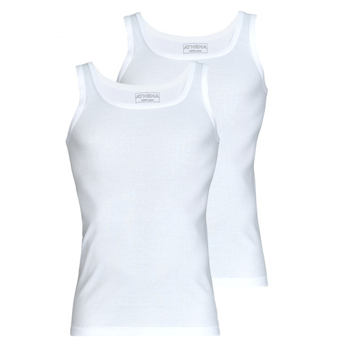 Kleidung Herren Tops Athena DUO CHOC Pack de 2 Weiss / Weiss