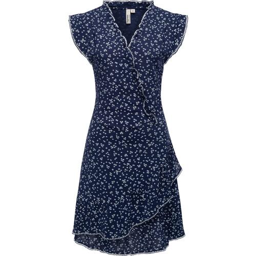 Kleidung Damen Kleider Ragwear Sommerkleid Chantalia Print Blau