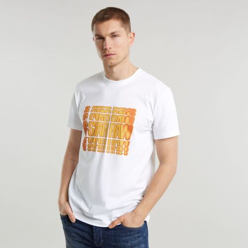 Kleidung Herren T-Shirts & Poloshirts G-Star Raw D25084 336-110 WHITE Weiss