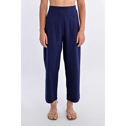 Kleidung Damen Hosen Molly Bracken TR163DP-NAVY BLUE Blau