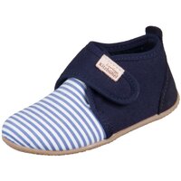 Schuhe Jungen Hausschuhe Kitzbuehel Sigi Streifchen Baby 4724 0570 marine Baumwolle Jute 4724 0570 Blau
