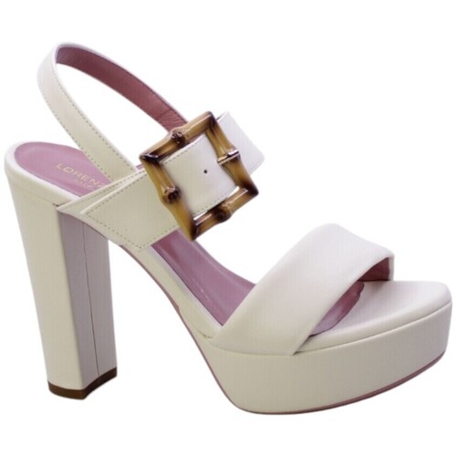 Schuhe Damen Sandalen / Sandaletten Lorenzo Mari 145035 Weiss