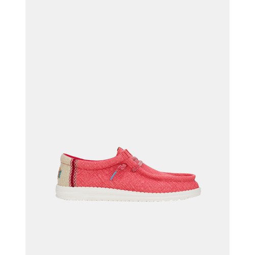 Schuhe Herren Sneaker Low HEYDUDE 43085 WALLY Rot