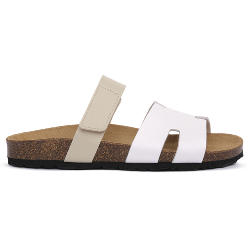 Schuhe Damen Pantoffel Grunland BIANCO BEIGE 40 SARA Weiss