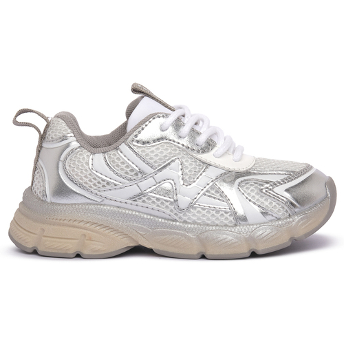 Schuhe Jungen Sneaker Naturino 1Q23 WAVE SILVER Grau