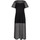 Kleidung Damen Kleider Lisca Langes Strandkleid mit kurzen Ärmeln MALAGA Schwarz