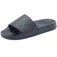 Schuhe Herren Hausschuhe Sun68 X35102 Slippers Logo Schwarz
