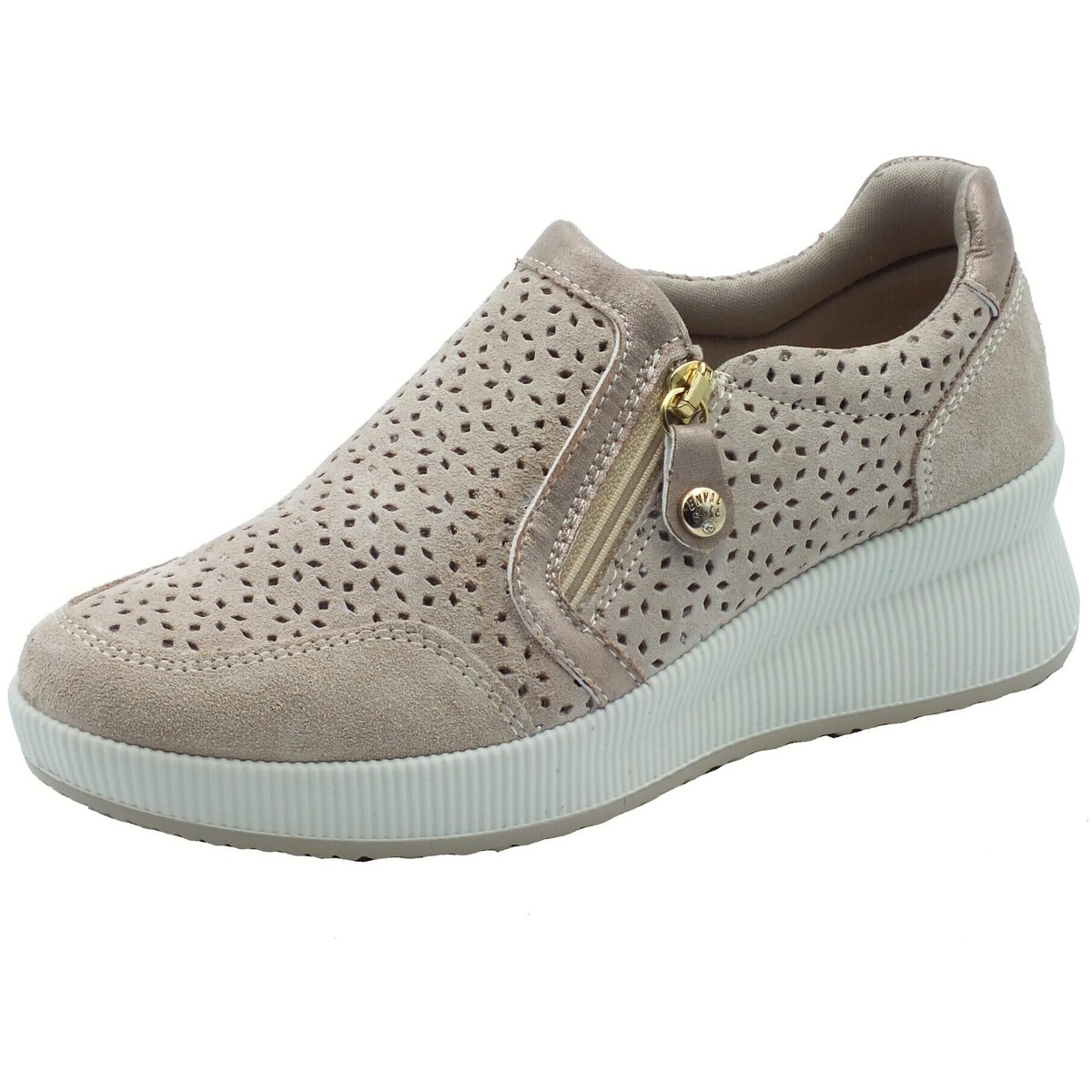 Schuhe Damen Sneaker Enval 7769133 Scam. Beige