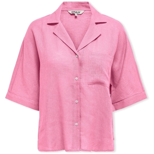 Kleidung Damen Tops / Blusen Only Noos Tokyo Life Shirt - Prism Pink Rosa