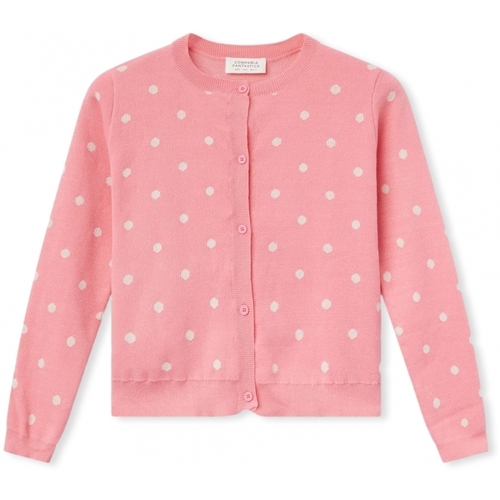 Kleidung Damen Mäntel Compania Fantastica COMPAÑIA FANTÁSTICA Cardigan 10235 - Pink/White Rosa