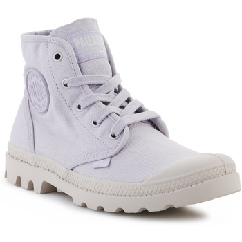 Schuhe Damen Sneaker High Palladium Pampa Hi 92352-549-M Milk Galaxy Violett