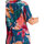 Kleidung Damen Pareo Lisca Sommerliche Tunika mit kurzen Ärmeln ROMA Blau