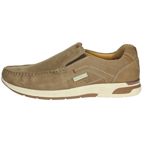 Schuhe Herren Slipper Valleverde 17910 Beige