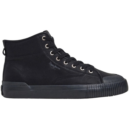 Schuhe Herren Sneaker Pepe jeans Baskets  Ben Moon Schwarz