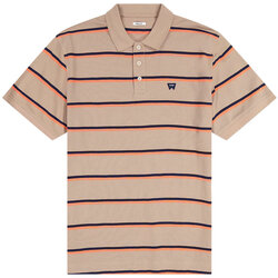 Kleidung Herren Polohemden Wrangler Polo  Stripes Beige
