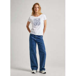 Kleidung Damen Langarmshirts Pepe jeans  Weiss