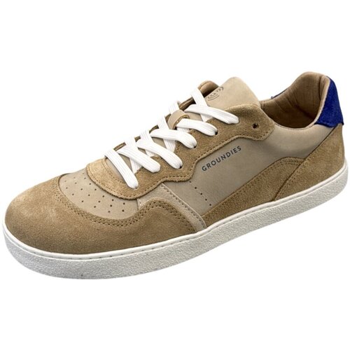 Schuhe Damen Sneaker Groundies Schnuerschuhe Nova -kombi 120112-42 Beige