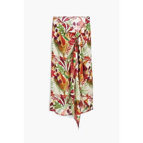 Kleidung Mädchen Pareo Desigual Paréo tropical femme  Falda Rosa